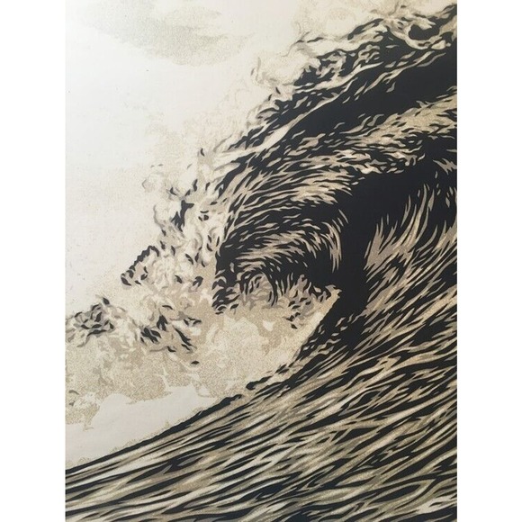 Shepard Fairey - Wave of Distress (Sepia) by Shepard Fairey - Picture 1 of 2